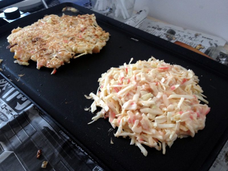 Recipe for okonomiyaki Kansai style - preperation