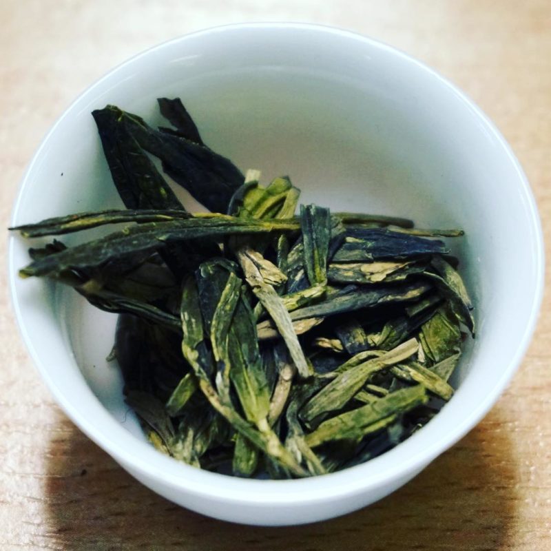 Chinese green tea Longjing (Lóngjǐng)